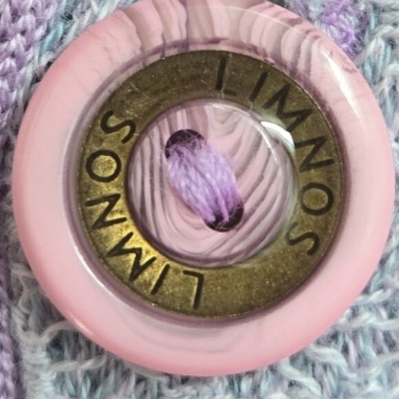 Limnos Pastel 100% Mercerised Cotton Open Australian Textured Sweater Large - Picture 5 of 15